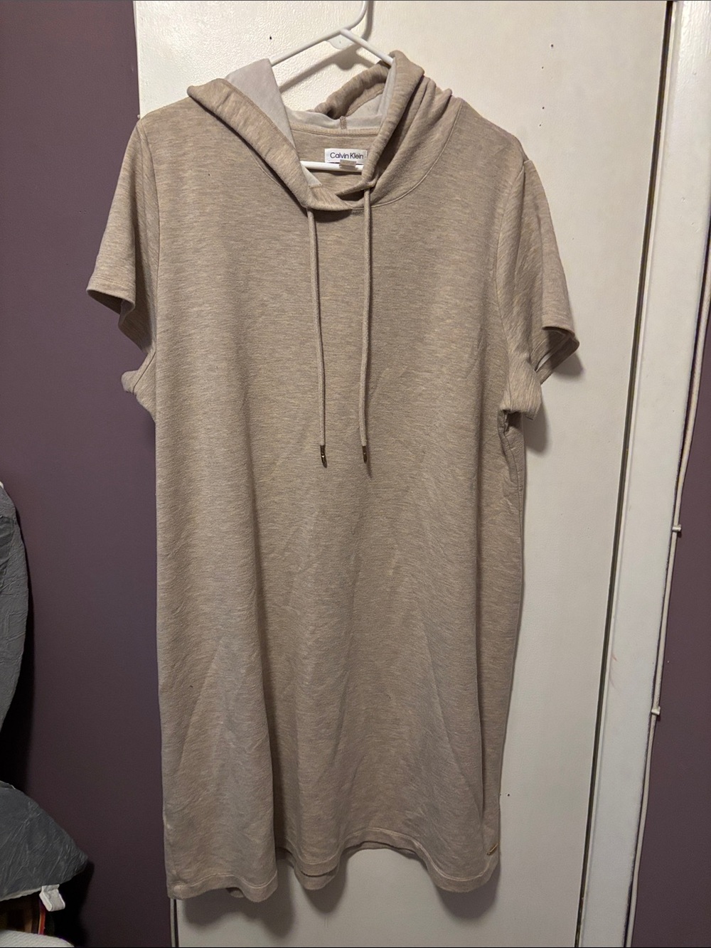 Calvin Klein Casual short-sleeve hooded dress